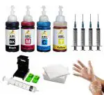 ANG Refill Kit Universal For HP DeskJet 1000, HP DeskJet 1010, HP DeskJet 1050, HP DeskJet 1510, HP DeskJet 2000, HP DeskJet 2050, HP DeskJet 3050 Printers Black + Tri Color Combo Pack Ink Cartridge (FULL SET)