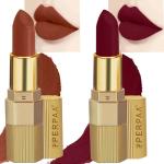 Perpaa Bold Maroon, Matte Rust Brown Lipstick (Pack Of 2)