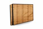 Stylista Waterproof LED TV Cover for All 65 inch Models Wooden Pattern Cream