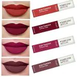 Perpaa Flirty Red, Cherry Red, Pink Prom, Timeless Mauve Liquid Matte Lipstick (Pack Of 4)