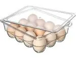 Inditradition Acrylic Egg Storage Box for 12 Eggs | Unbreakable, BPA Free, Food-Grade (Transparent)