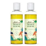 Satthwa Premium Hair Oil | Minimises Hair Fall | Hair Growth | For Dry, Sparse and Flaky Scalp | Paraben Free | Mineral Oil Free | Fights Dandruff | For Women and Men | 200 ml | Pack-2