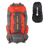 Impulse Rucksack bags 90 litres travel bag for men tourist bag for travel backpack for hiking trekking Bag for men camping Buckle Up Orange