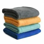 Yellow Weaves Super Soft Microfiber Hand Towels, Gym & Workout Towels 400 GSM, Set of 4, Multicolour