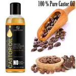 GlowOcean Cold Pressed Virgin Castor Oil For Skin, Hair,Eyebrow & Eyelashes