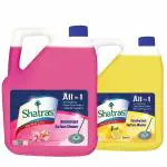 Shatras Citrus & Pink Lily Disinfectant Surface & Floor Cleaner Liquid 5 Litre x Pack of 2 | Removes Grease, Dirt & Tough Stains | Suitable For All Floor Cleaner Mops | Kills 99.9% Germs