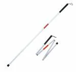 iwalk; Changing lives Folding Blind Cane Reflective Red Folding Walking Stick for Vision Impaired and Blind People
