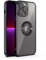 NSCC iPhone 13 Pro Back Case Cover CD Pattern Lens Camera Protection (Black)