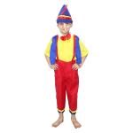 Kaku Fancy Dresses Pinokeyo Cartoon Costume -Multicolour, 5-6 Years, For Boys