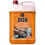 BLISS & BLUSH Dishwash Liquid 5 Liter Orange | Plant-Based Ingredients | Baby Safe, Skin Safe, Pet Safe