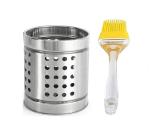 FIRST FRONT Stainless Steel Cutlery Holder With Steel Blade Plastic Body Bhindi Cutter and (Multicolour, Pack of 2)