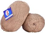 Simi Enterprise Brown Wool Sunrise Wool Ball Hand Knitting Wool, Art Craft Soft Fingering Crochet Hook Yarn, Needle Knitting Yarn Thread Dyed, 400 G