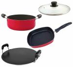 Nirlon 4 pcs of Non-stick Chemical Free Kitchen Utensils Combo Set