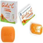 Gluta-C Intense Whitening Soap With Glutathione And Vitamin C, 135 G For Men And Women (Pack Of 2)
