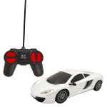 Humaira RC Super Racing Remote Control Car 4 Channel High Speed Wireless 1:24 Scale Toy Gift for Kids (White)