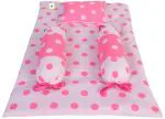 Toddylon New Born Baby Bedding Set Cradle Mattress with Super Soft Pillow and Bolsters