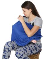 Feather Hug Maroon Clouds Cotton Nursing Covers for Mothers