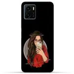 MobiEra Vivo Y15s Multicolor Cute Selfie Girl Design Plastic Hard Case Cover