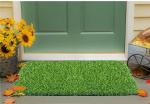 TRIMAX Grass Mat for Lawn, Door ,Balcony Décor|35 mm High Density |(45x70 cm) Artificial Grass Outdoor Mat |Green Lawn Floor Carpet Living Room|Home and Kitchen Floor Mat|Outdoor Carpet Waterproof (Natural Green)-Pack Of 01