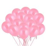 Party Midlinkerz Rubber Light Pink Girls Birthday Balloon Decoration (100 Pcs)