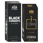 St. John Cobra 30ml & Black Current 50ml Body Perfume Combo Gift Pack Eau de Parfum - 80 ml (For Men & Women)