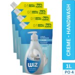 Wiz Hand Wash Creme 1L Refill Pouch (Pack of 4)