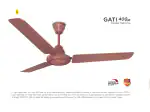 Goldmedal Gati 400 1200 Mm Ceiling Fan 3 Blades 'High Speed' Ivory Pack Of 2