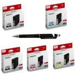 CANON PGI 2700 XL BK - 2 & C/Y/M Ink Cartridge with 3in1 Multi-Function Creative Mobile Phone Stand