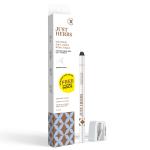 Just Herbs 2 In 1 Long Lasting,Pigmented & Waterproof Kajal,Eyeliner Pencil With Sharpener (Jasmine White, 1.2 g)