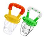 THE LITTLE LOOKERS Fruit/Food Feeder/Pacifier/Nibbler ( Green'' & 'Yellow') (Pack of 2)