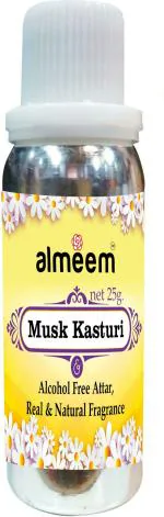 Almeem Kasturi Musk Floral Attar for Men and Women, 25 ml
