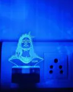 DIONA Multicolor Shiva Adiyogi 3D Illusion 7 Colour Changing LED Night Lamp 10 cm