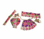 Real Seed Multicolor Silk Religious Radha Krishna Poshak