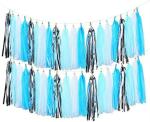 Hippity Hop Paper Blue Garland Tassel