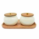 pujaNpujari Copper Bowl Set with Wooden lid- Gift Bowl Set/Home Decor