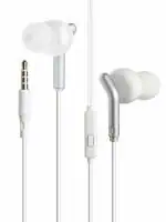ZEBRONICS Bro in Ear Wired Earphones with Mic, 3.5mm Audio Jack, 10mm Drivers (White)