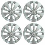 PRIGAN BALENO 15 Inch Wheel Cover Silver Universal for All Cars Having 15 Inch Wheel (Set of 4 Pcs) (Press Fitting) Model- BALENO Silver