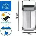 DAYBETTER 4 Tubes 360 Degree Hi-Bright Lantern With Solar And Rechargeable Emergency Light (Golden, White, Red)