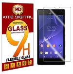 Kite Digital Sony Xperia T3 Premium Tempered Glass Screen Protector Slim 9H Hardness 2.5D