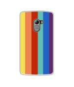 Casotec Rainbow Colors Design Printed Silicon Soft TPU Back Case Cover for Lenovo K4 Note
