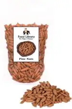 Food Library Afghan Pine Chilgoza Nuts With Shell, 400 G (Pack Of 1)