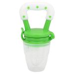 Manan Shopee Kids Green Silicone Baby Food Fruit Teething Feeder