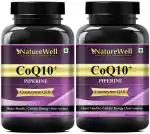 Naturewell Coenzyme Q10, Coq10 100Mg High Absorption With Piperine And Dha Ultra, 60 Capsules Each (Pack Of 2)