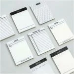 ABRIOQO Transparent Sticky Notes & Invisible Sticker Clear Memo Pads 2.8x3.7Inch - 200Sheets of Lined & Grid Clear Sticky Notes, Self-Adhesive Stickies Notes Art and Craft, Office, Study Supplies