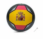 Jaspo Soccer Champ Football, TPU Material, Machine Stitched, Size 5, Under 12 Years Age Group, 6 to 8 lbs Inflation (Spain)