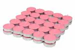 Mahasu Wax Pink Tealight Candles, Plain Tea Lights Candles Set of 50 for Diwali Decorations, Fancy Unscented Tealight Candles Pack of 50pcs (Pink Colour)