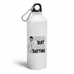 Indigifts Water Bottle for Sports Mera Bat Meri Batting Funny Quotes Printed Aluminium Water Bottle 750ml, Cricket Bottle for Men, Cricket Print Bottle, Bottle For Kids, Water Bottles for Players