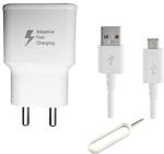 Badger Wall Charger Accessory Combo for Samsung Galaxy M10, Galaxy A10, Galaxy A10s Compatible (White)