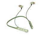 TEMPT Rapid Bluetooth Neckband with OxyAcoustics Technology, 22 Hours Playback, 10mm Rich Bass Drivers, IPX4, Micro USB Port, Voice Assistant, BT v5.0, Wireless in-Ear Earphones with Mic (Olive Green)