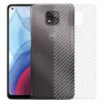 Kite Digital Motorola G Power Back Screen Protective Film Carbon Fiber Skin Transparent Screen Guard Sticker (Pack of 3)